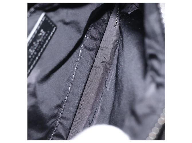 Pochete de couro com studs Versace média Preto - vista 5