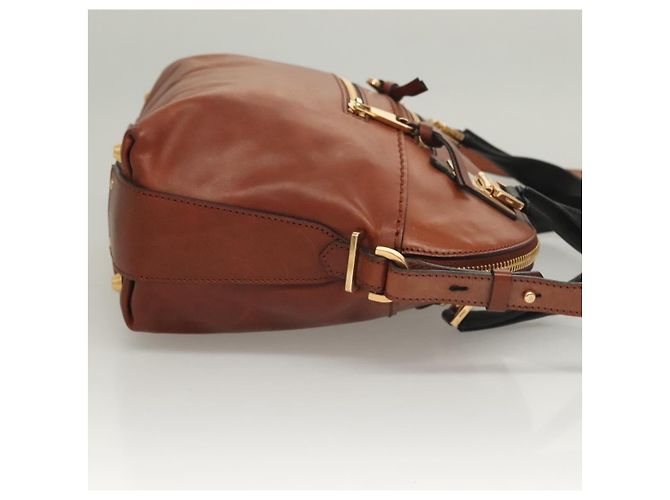 Chloé Angie Tote aus Leder Mittel Braun - Ansicht 3