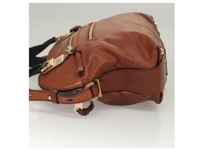 Chloé Angie Tote aus Leder Mittel Braun - Ansicht 4