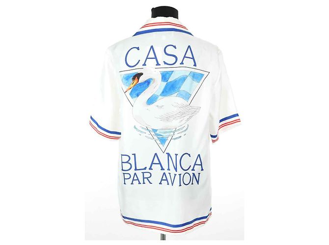Casablanca Camicia di seta bianca Bianco - vista 4