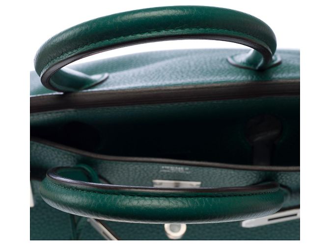 Hermès Borsa HERMES Birkin 30 in Pelle Verde - 103006 - vista 10