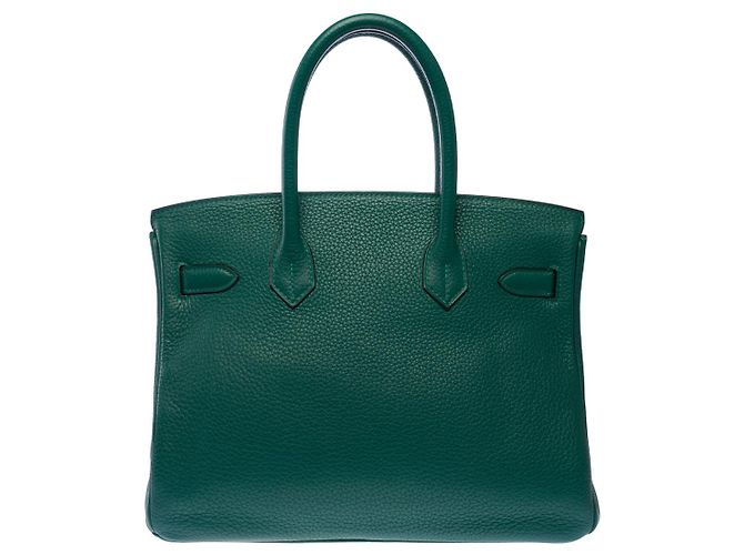 Hermès Borsa HERMES Birkin 30 in Pelle Verde - 103006 - vista 4