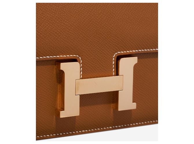 Hermès Borsa HERMES Constance in Pelle Dorata - 102972 D'oro - vista 4