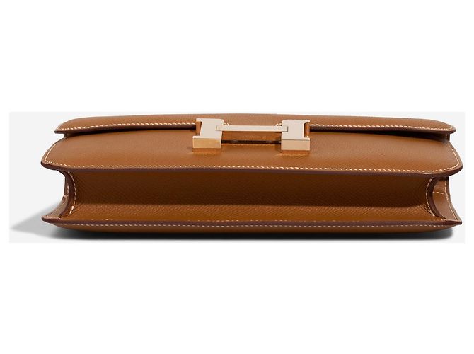 Hermès Borsa HERMES Constance in Pelle Dorata - 102972 D'oro - vista 8