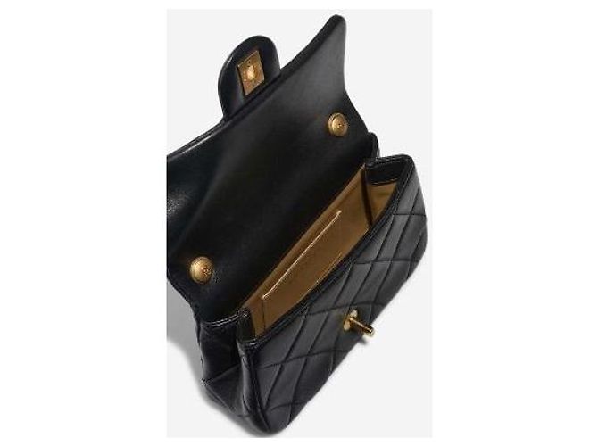 Bolso CHANEL Coco Handle de Cuero Negro - 102978 - vista 6