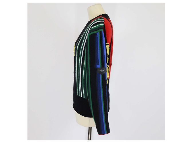 Louis Vuitton Black Wool Blend Printed Long Sleeve Sweatshirt - view 2