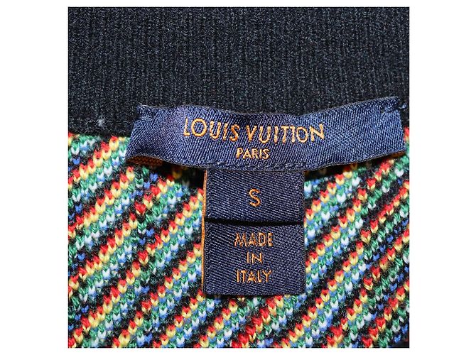 Louis Vuitton Black Wool Blend Printed Long Sleeve Sweatshirt - view 5