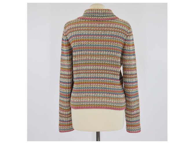 Giacca in cotone a coste multicolore con zip Chanel - vista 3