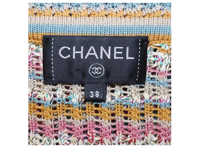Giacca in cotone a coste multicolore con zip Chanel - vista 5