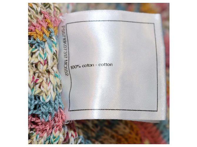 Giacca in cotone a coste multicolore con zip Chanel - vista 7