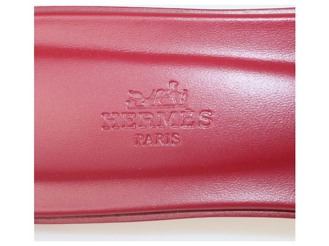 Sandali Oran Epsom Rosa Lampone di Hermès - vista 7