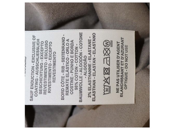 Hermès Vestido camiseta de algodón Hermes Gris Etoupe Efecto Caleidoscopio - vista 6