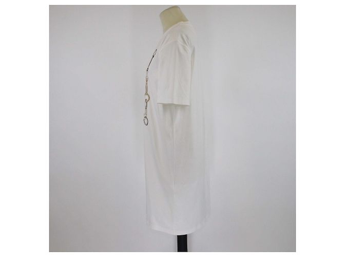 Vestido camiseta de algodón efecto caleidoscopio Blanc Casse de Hermès - vista 2