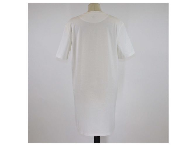 Vestido camiseta de algodón efecto caleidoscopio Blanc Casse de Hermès - vista 3