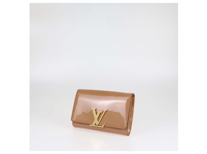Clutch Louise Vernis Rose Velours Louis Vuitton Rosa - vista 2
