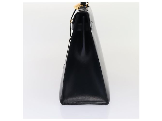 Hermès Hermes Kelly Black Box Calf with Gold Hardware 32 Marineblau - Ansicht 4