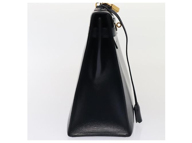 Hermès Hermes Kelly Black Box Calf with Gold Hardware 32 Marineblau - Ansicht 5