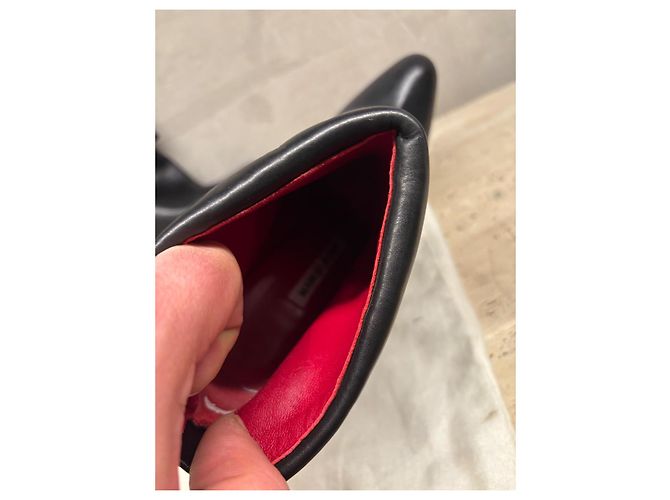 Stivaletti Manolo Blahnik in pelle nera Nero - vista 12