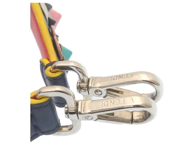 Fendi Flowerland Strap You Shoulder Strap Studded Leather - view 4