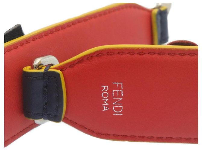Fendi Flowerland Strap You Shoulder Strap Studded Leather - view 6