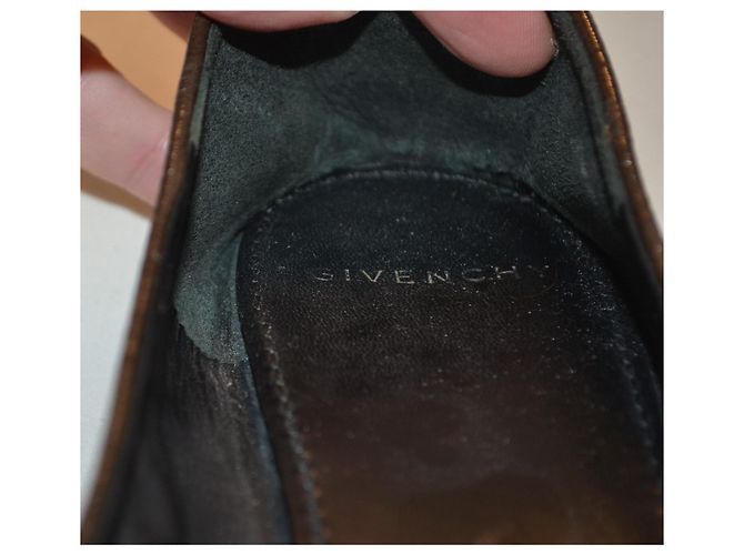 Ballerine Givenchy in pelle e vernice marrone nero - vista 7