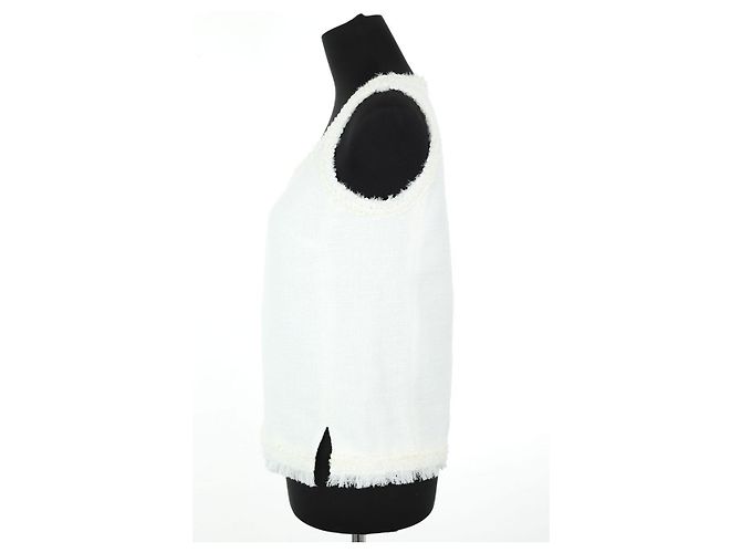 Giambattista Valli Top de algodão branco - vista 3