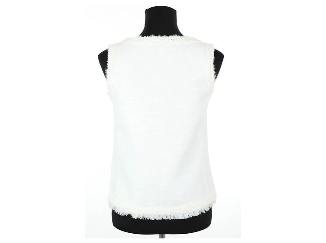 Giambattista Valli Top de algodão branco - vista 4
