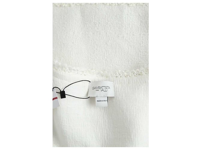 Giambattista Valli Top de algodão branco - vista 5