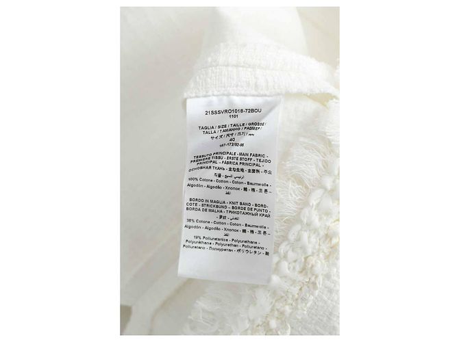 Giambattista Valli Top de algodão branco - vista 6