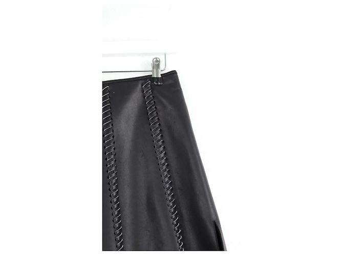 Louis Vuitton Schwarzer Lederrock - Ansicht 2