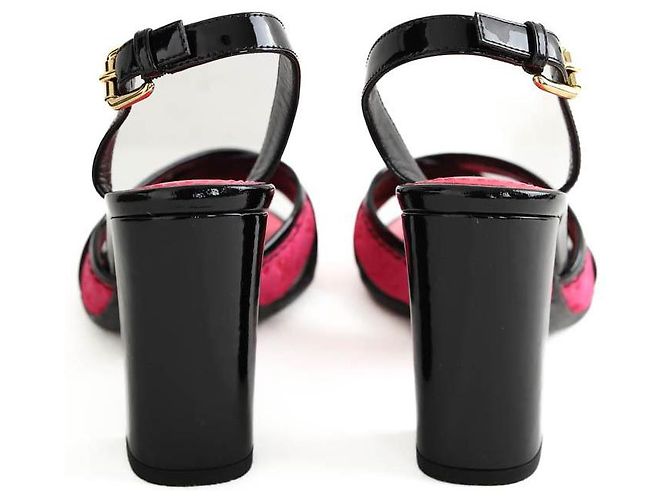 Louis Vuitton Rosa Leder-Absatzschuhe Pink - Ansicht 2