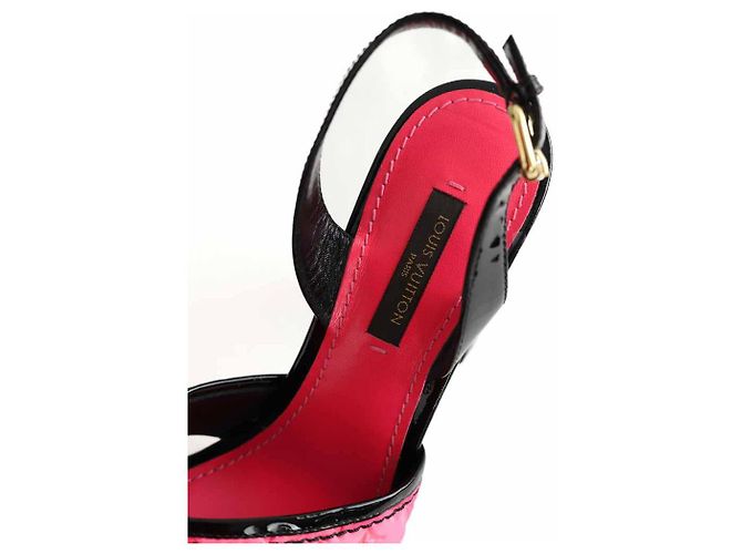 Louis Vuitton Rosa Leder-Absatzschuhe Pink - Ansicht 4