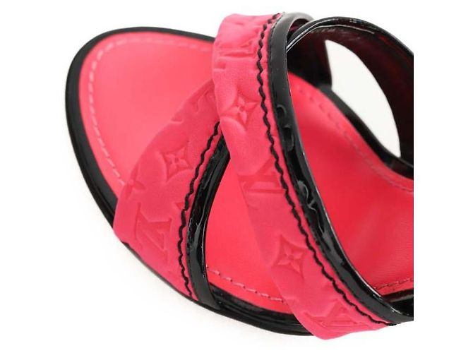 Louis Vuitton Rosa Leder-Absatzschuhe Pink - Ansicht 5