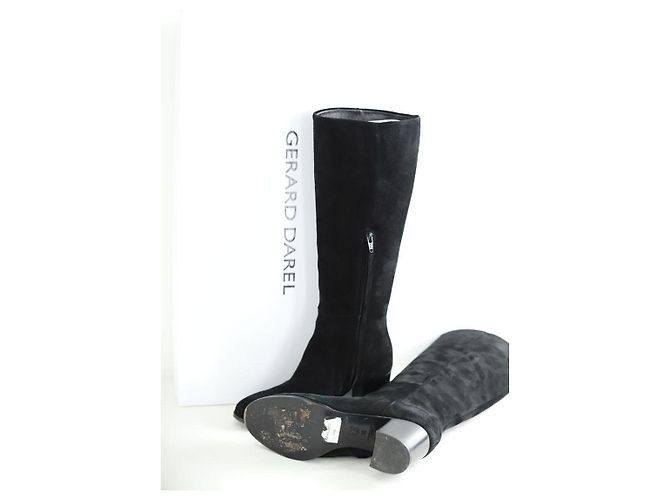Gerard Darel Botas de ante negras - vista 6