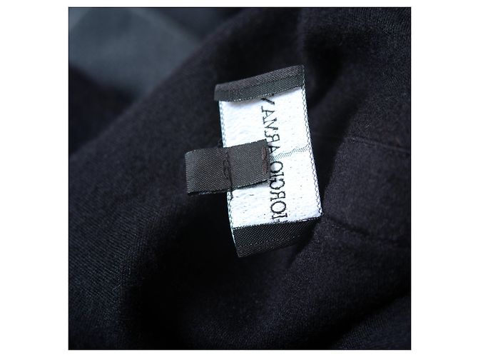 Navy Cashmere Polo von Giorgio Armani Schwarz - Ansicht 6