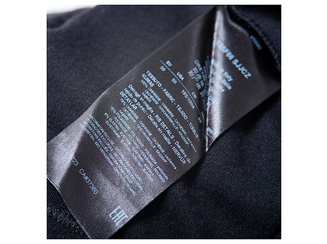 Navy Cashmere Polo von Giorgio Armani Schwarz - Ansicht 7