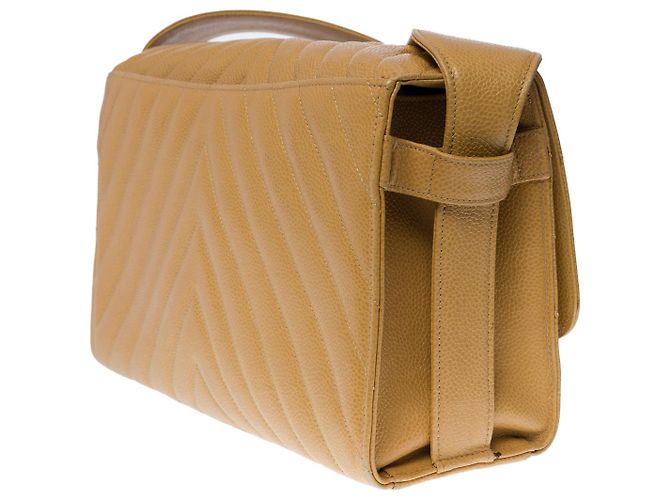 Borsa CHANEL in Pelle Beige - 103014 - vista 7