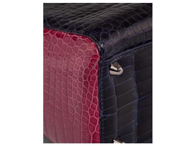 Borsa DIOR Lady Dior in Pelle Esotica Viola - 103013 Porpora - vista 11