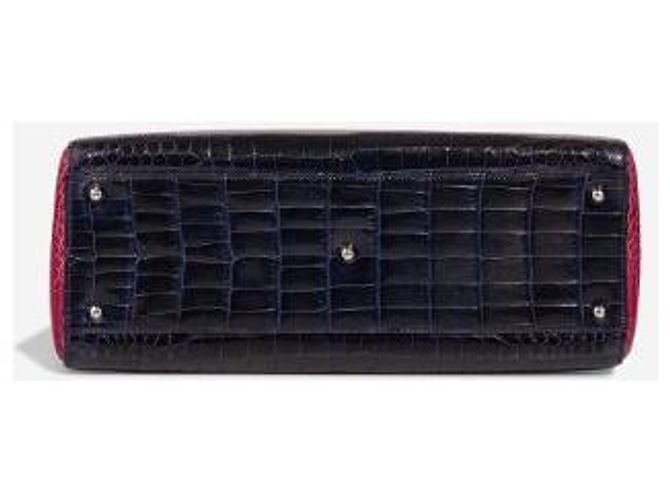 Borsa DIOR Lady Dior in Pelle Esotica Viola - 103013 Porpora - vista 12