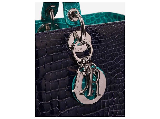 Borsa DIOR Lady Dior in Pelle Esotica Viola - 103013 Porpora - vista 4