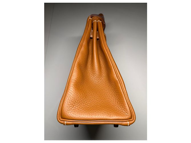 Hermès Kelly 28 Togo Gold Palladium Kamel - Ansicht 4