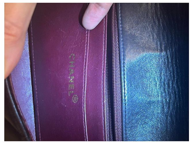 Borsa a mano Chanel Diana in pelle nera Nero - vista 9