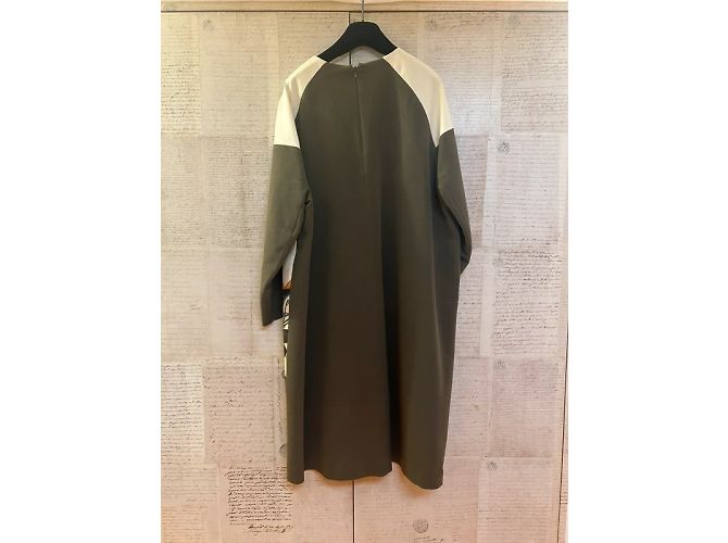 Vestido Dries Van Noten Estampado Japonés Lana y Algodón Multicolor - vista 7
