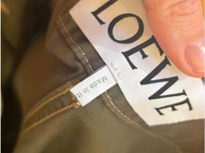 Pantalones cargo Loewe verdes de algodón - vista 5