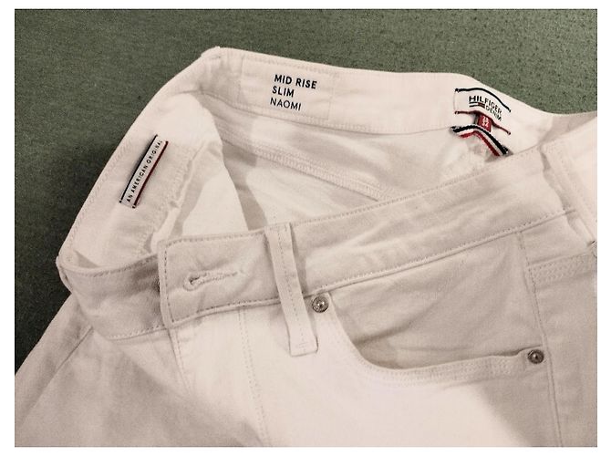 Jeans Slim de Cintura Media Tommy Hilfiger Naomi W28 L34 Blanco - vista 10