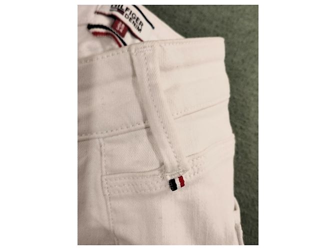 Jeans Slim de Cintura Media Tommy Hilfiger Naomi W28 L34 Blanco - vista 13