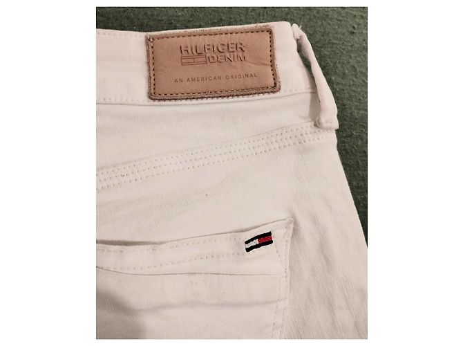 Jeans Slim de Cintura Media Tommy Hilfiger Naomi W28 L34 Blanco - vista 14