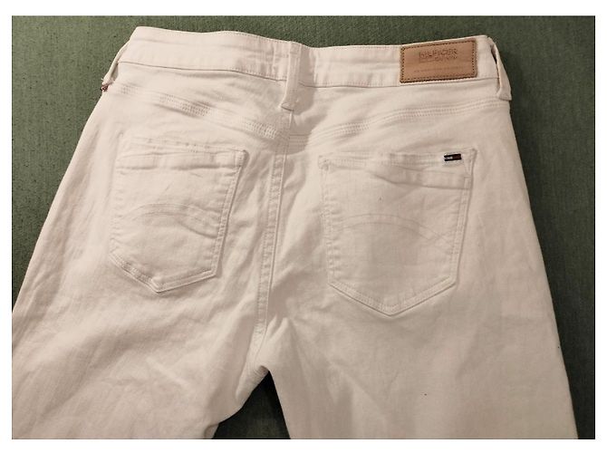 Jeans Slim de Cintura Media Tommy Hilfiger Naomi W28 L34 Blanco - vista 19