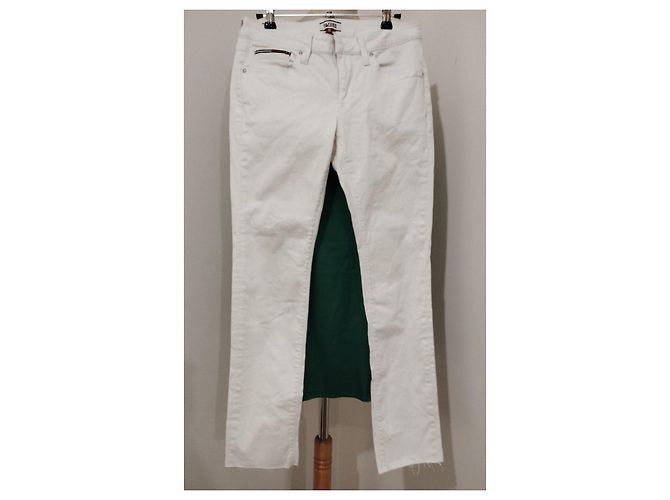 Jeans Slim de Cintura Media Tommy Hilfiger Naomi W28 L34 Blanco - vista 2