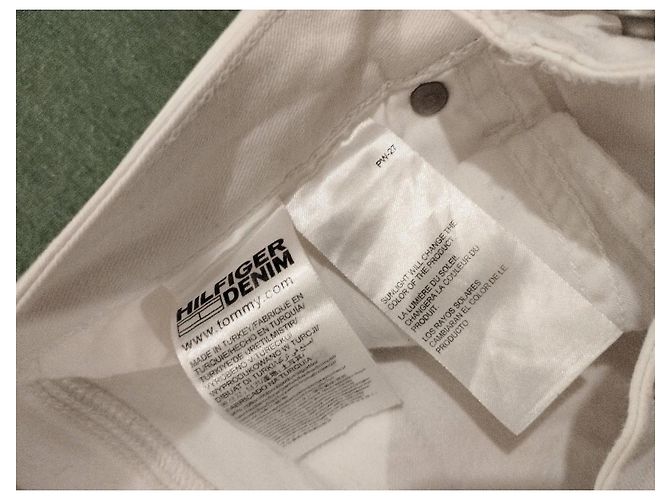 Jeans Slim de Cintura Media Tommy Hilfiger Naomi W28 L34 Blanco - vista 20